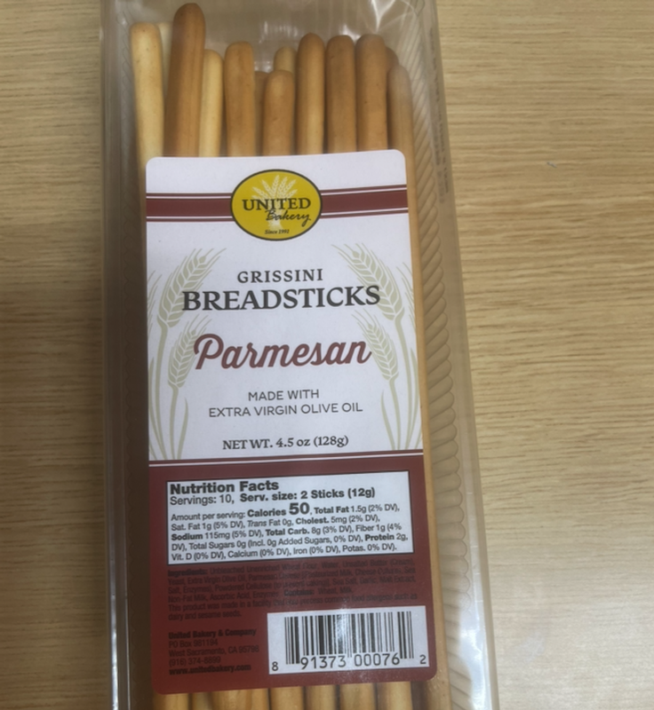Grissini Breadsticks Parmesan